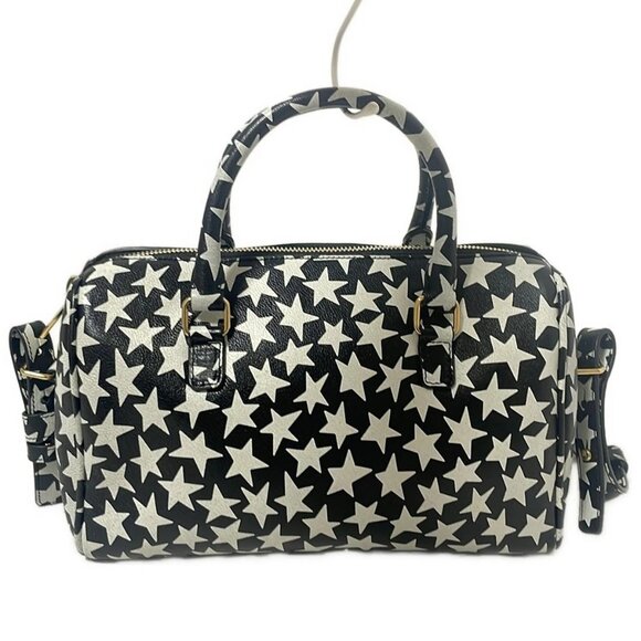 Auth SAINT LAURENT PARIS Baby Duffle 400422 Black Cream Leather - Handbag - Picture 3 of 12